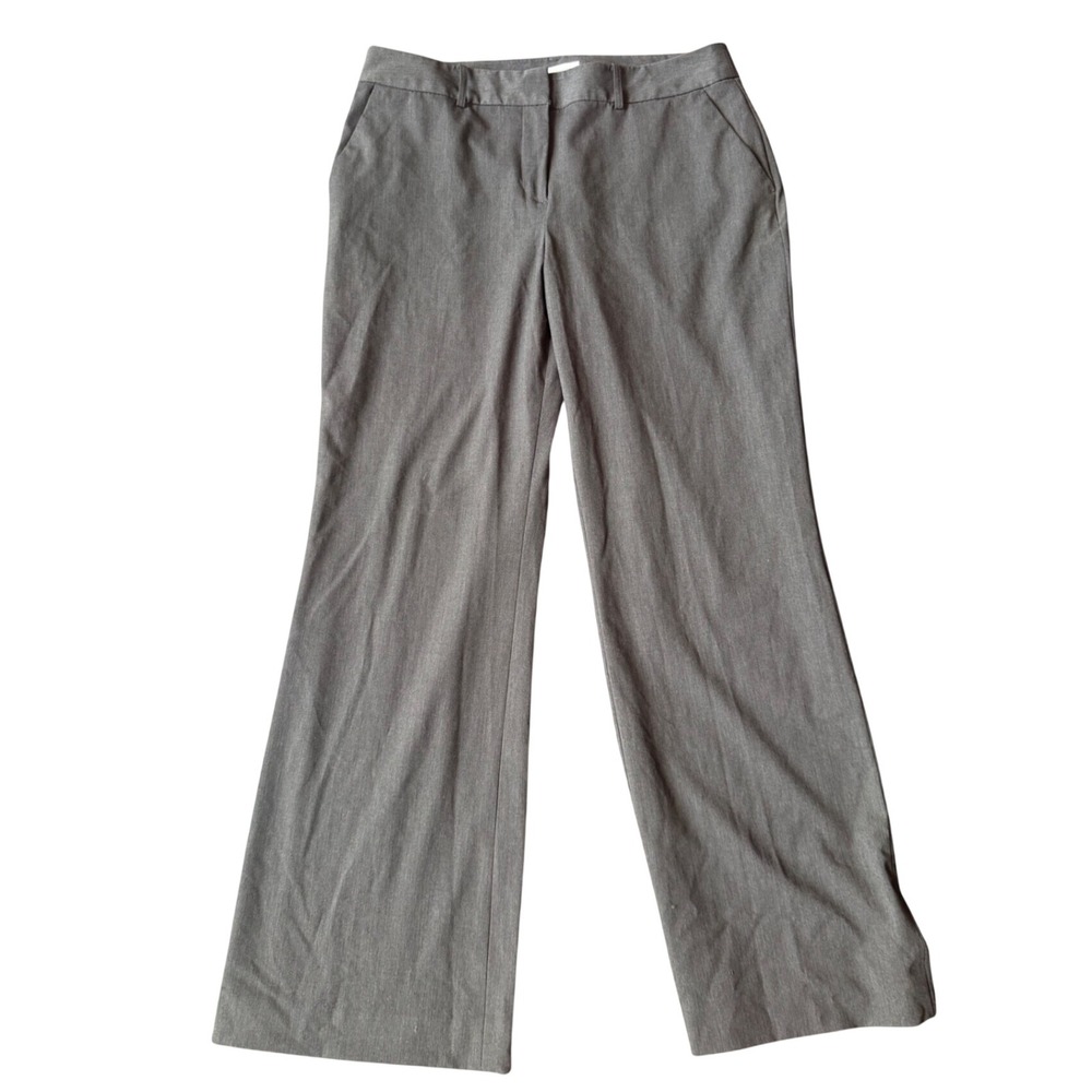 Liz Claiborne Sophie Gray Dress Pants Womens 14 Straight Leg Professional Office